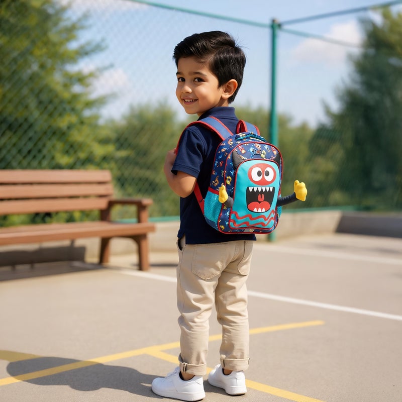 Must Monster Print Backpack Set for Kids - Image 2